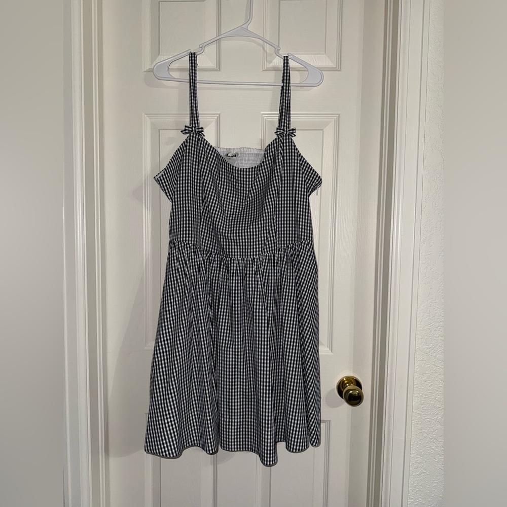 ARULA Gingham Mini Dress